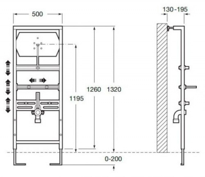 Инсталляция для писсуара Duplo 890094000 Roca фото в интернет-магазине Русалия