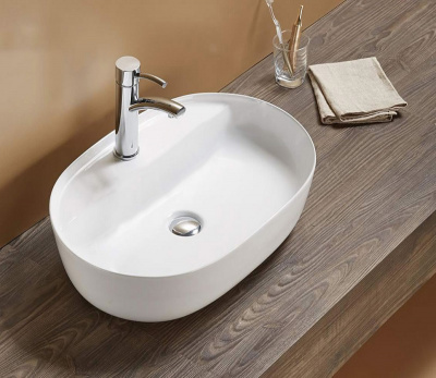 Раковина накладная овальная D1346 CeramaLux фото в интернет-магазине Русалия