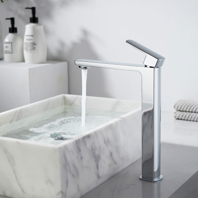 Смеситель для накладной раковины Next VBF-1N2CH однорычажный, хром Vincea фото в интернет-магазине Русалия