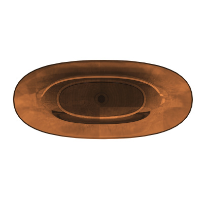 Ванна прозрачная Vincea VBT-6T01BR, 1700*750*550, цвет янтарь фото в интернет-магазине Русалия