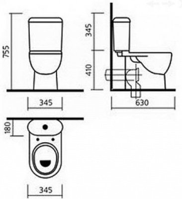 Унитаз Art Lux с сиденьем микролифт ARTSLCC01040622 Sanita Luxe фото в интернет-магазине Русалия