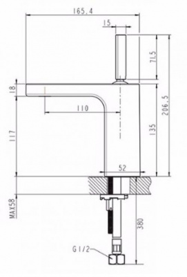 Смеситель для умывальника Spring F179113C Bravat фото в интернет-магазине Русалия