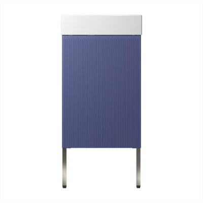 Тумба с раковиной WC Area 40 см матовый синий 221804003 Wellsee фото в интернет-магазине Русалия