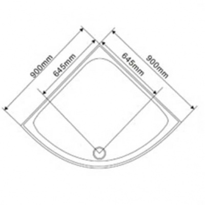 Душевой уголок С ПОДДОНОМ F-2003 90*90 LanMeng фото в интернет-магазине Русалия