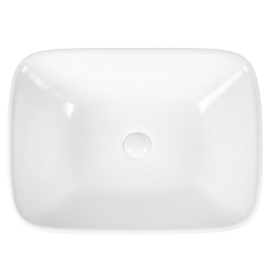 BOND S63-500 Раковина накладная прямоугольная 50*38*16см белая фото в интернет-магазине Русалия