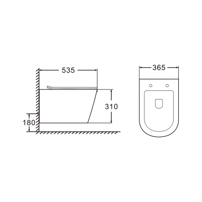 Унитаз подвесной безободковый Fonti AZ-402W с сиденьем микролифт Azario фото в интернет-магазине Русалия