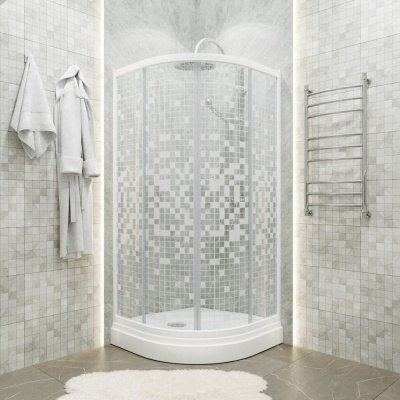 Душевой уголок Мозаика 90*90 А (3 места+сифон D90) Тритон Щ0000061803 фото в интернет-магазине Русалия