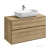 Тумба под раковину AQUATON Либерти 100 2 ящика, дуб эльвезия 1A279601LYC70 фото в интернет-магазине Русалия