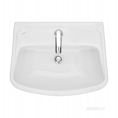 Раковина Santek Лонги 550х420 отверстие под смеситель 1WH501755 фото в интернет-магазине Русалия