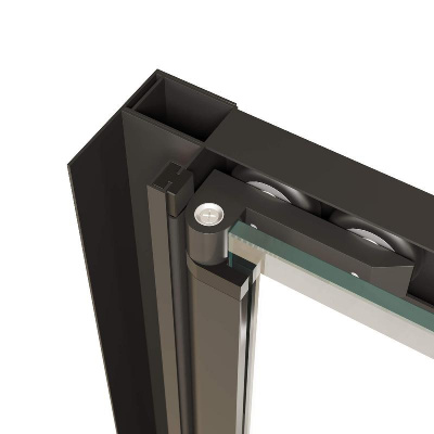 Душевая дверь RGW PA-21B 900, стекло прозрачное, профиль черный фото в интернет-магазине Русалия