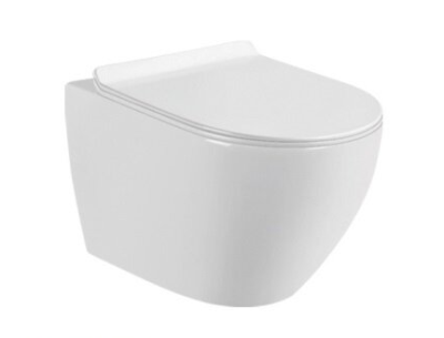 Унитаз подвесной CeramaLux 2197 бело-глянцевый фото в интернет-магазине Русалия