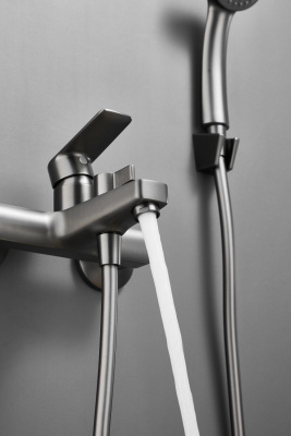 Смеситель для ванны HAIBA цвет: оружейная сталь (HB60719-3) фото в интернет-магазине Русалия