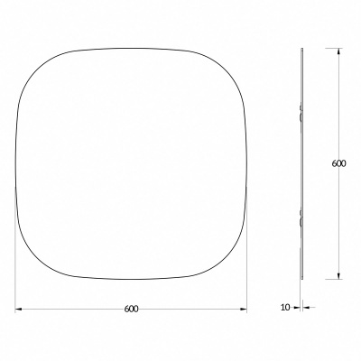 Зеркало настенное Primary EVOFORM 60х60 см, BY 0137 фото в интернет-магазине Русалия