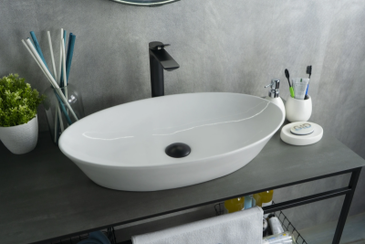 Раковина накладная овальная Simple-N N9397 GID фото в интернет-магазине Русалия