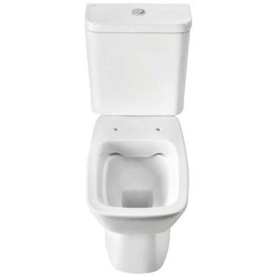 Унитаз - компакт безободковый с сиденьем микролифт slim Нео Rimless 1WH302418 Сантек фото в интернет-магазине Русалия