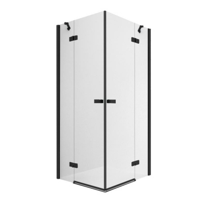 Душевое ограждение NEW TRENDY REFLEXA BLACK 120x90x200 EXK-4993 (черный) фото в интернет-магазине Русалия