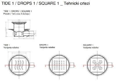 Точечный трап Pestan Confluo Standard 15х15 Drops Mask Gold (13000149) фото в интернет-магазине Русалия