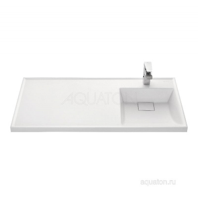 Раковина AQUATON Лондри 1050 белая правая 1A72223KLH010 фото в интернет-магазине Русалия