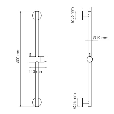 A317 Стойка для душа Wasserkraft фото в интернет-магазине Русалия