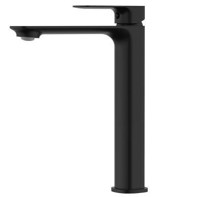 AQM6314MB Monza Смеситель для накладной раковины однорычажный, Черный матовый AQUAme фото в интернет-магазине Русалия