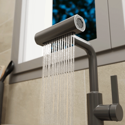 Смеситель для кухни с поворотной лейкой RUSH Tinos (TI3732-17Grey) фото в интернет-магазине Русалия