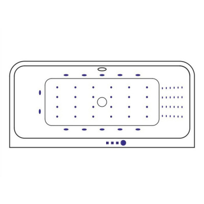 Гидромассажная ванна EXCELLENT Arana 180x85 "NANO" (золото) WAEX.ARA18.NANO.GL фото в интернет-магазине Русалия