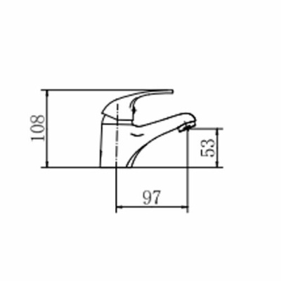 Смеситель для умывальника FASHUN хром (A1015) фото в интернет-магазине Русалия