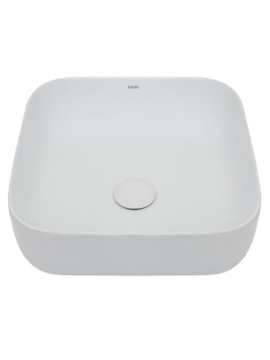AQM5011 Раковина накладная квадратная. 390x390x130 фото в интернет-магазине Русалия