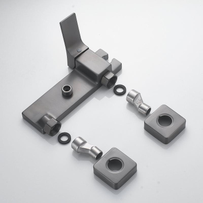 Гигиенический душ со смесителем Shevanik S6105T-1, оружейная сталь фото в интернет-магазине Русалия