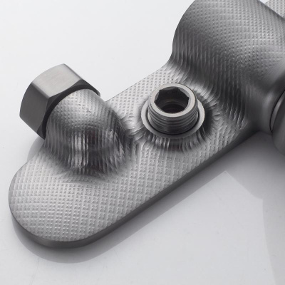 Гигиенический душ со смесителем Shevanik S4705T-1, оружейная сталь фото в интернет-магазине Русалия