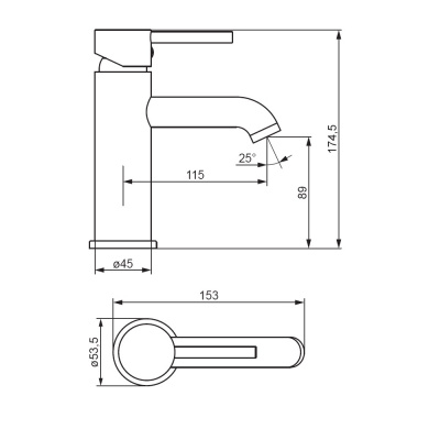 360210000 Scandinavian Pure, смеситель для умывальника, хром фото в интернет-магазине Русалия