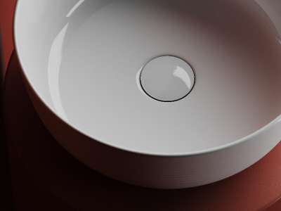 Раковина накладная круглая 356*356*135, цвет белый CN6073 Ceramica Nova фото в интернет-магазине Русалия