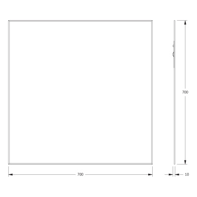Зеркало настенное с фацетом Standard EVOFORM 70x70 см, BY 0215 фото в интернет-магазине Русалия