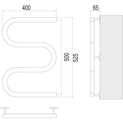 Полотенцесушитель электрический Terminus М-обр 40х50 4620768883903 фото в интернет-магазине Русалия