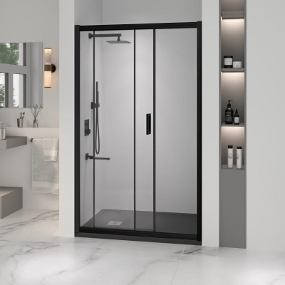 Душевая дверь RGW PA-016B 1700, стекло прозрачное, профиль черный фото в интернет-магазине Русалия