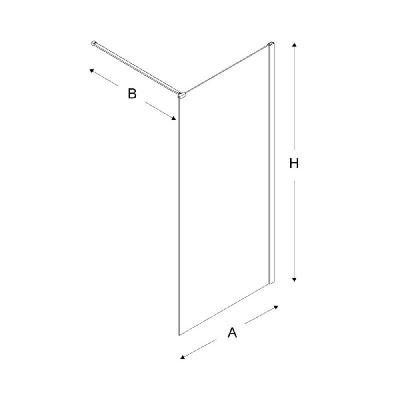 Душевое ограждение NEW TRENDY VELIO BLACK 100x200 D-0143B (черный) фото в интернет-магазине Русалия