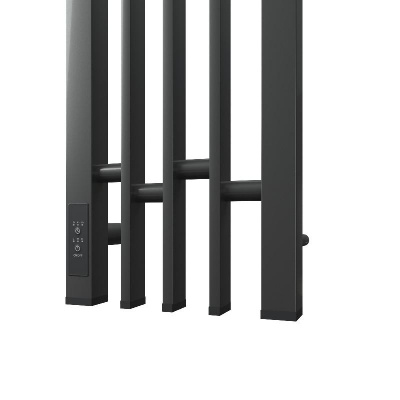 Полотенцесушитель электрический Point Фрея PN20732GB П2 180x1200 диммер слева, графит блеск фото в интернет-магазине Русалия