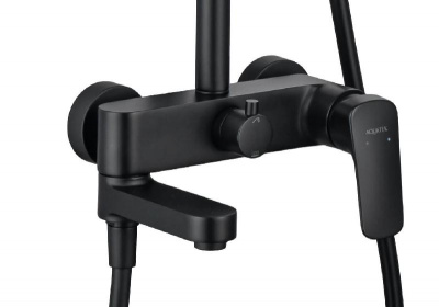 Душевая система 3jet 250мм AQUATEK, матовый черный AQ2040MB фото в интернет-магазине Русалия