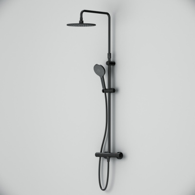 F0780422 Like,душ.система набор:см-ль д/душа термостат,верх.душ d220 мм, ручной душ 120 мм, 3 функци фото в интернет-магазине Русалия