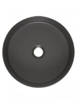 AQM5012 Раковина накладная круглая, цвет темно-серый матовый. 355x355x120 фото в интернет-магазине Русалия