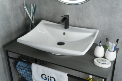 Раковина накладная прямоугольная Simple-N N9111 GID фото в интернет-магазине Русалия