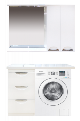 Зеркальный шкаф Куба 120 правый П-Куб-01120-011П Misty фото в интернет-магазине Русалия