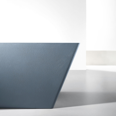 Ванна из искусственного камня ABBER Berlin AM9912G серая матовая 170х75х60 см фото в интернет-магазине Русалия