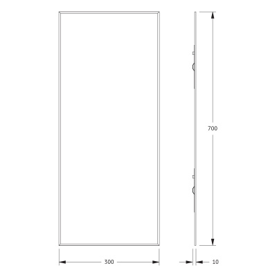 Зеркало настенное с фацетом Standard EVOFORM 30x70 см, BY 0211 фото в интернет-магазине Русалия