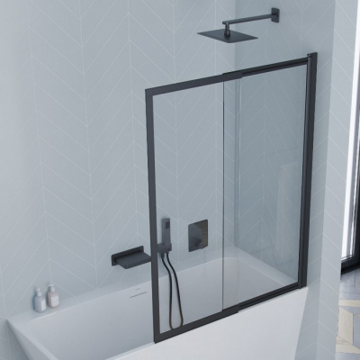 Термостатическая душевая система скрытого монтажа EXCELLENT Krotos AREX.SET.8046BL (черный мат) фото в интернет-магазине Русалия