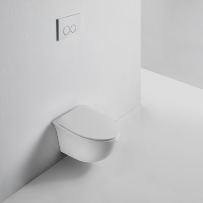 BOND F05-10 Унитаз подвесной безободковый с сиденьем с микролифтом фото в интернет-магазине Русалия