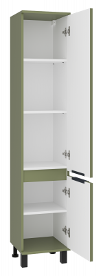 Шкаф - пенал Enfida 35 универсальный правый (зеленый) ENF-05035-0801R Brevita фото в интернет-магазине Русалия