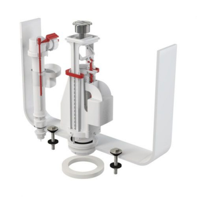 Комплект сливной и заливной арматуры SA08AS 1/2" CHROM Alcaplast фото в интернет-магазине Русалия