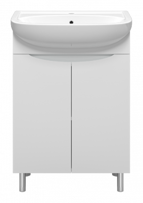 Тумба Смайл 60 с раковиной Ekokerama Sonata 60 Misty фото в интернет-магазине Русалия