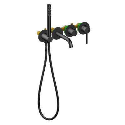 Смеситель встроенный для ванны с душем Timo Saona черный (2314/03YSM) фото в интернет-магазине Русалия